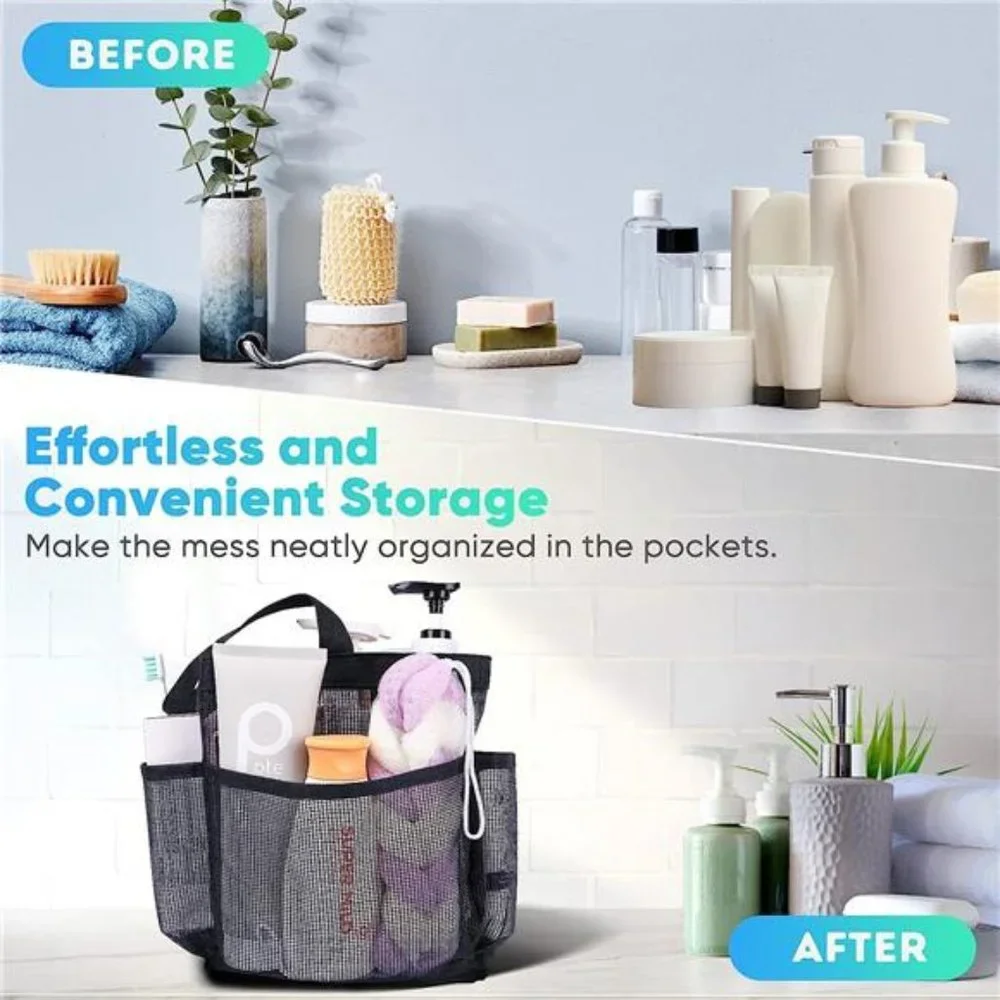 Mesh Shower Caddy Portable for College Dorm Room Essentials,Portable ShowerCaddy